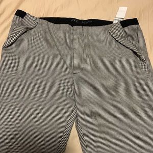 Zara check cotton pants